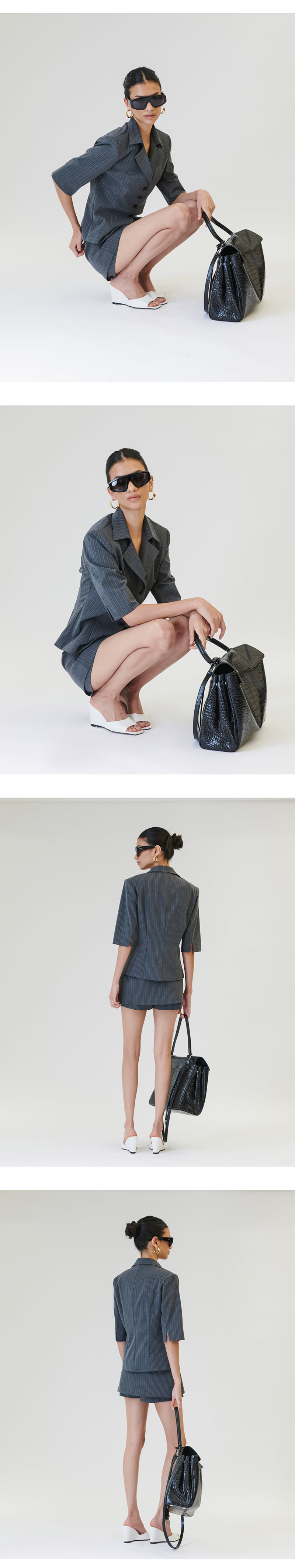 Project Wave - Korean Women Fashion - #womensfashion - Elfin Stripe Skirt Pant - 8