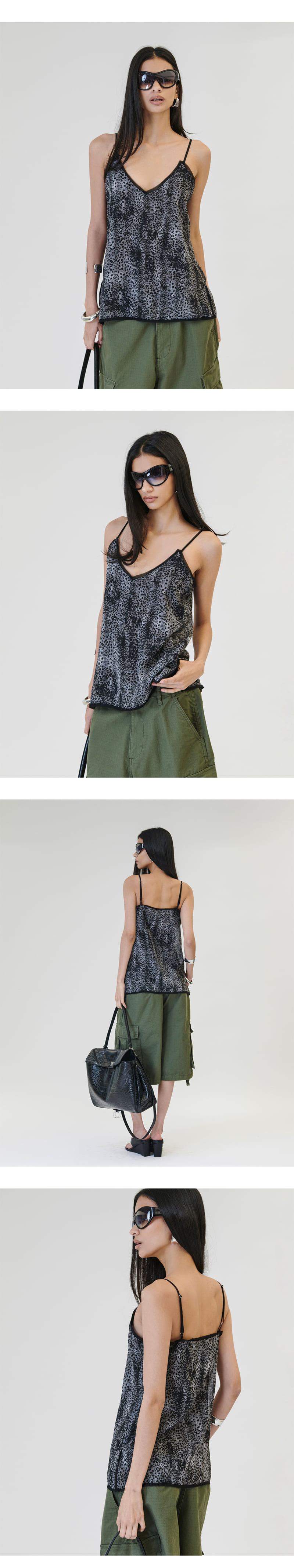 Project Wave - Korean Women Fashion - #womensfashion - Leopard Chiffon Sleeveless - 2