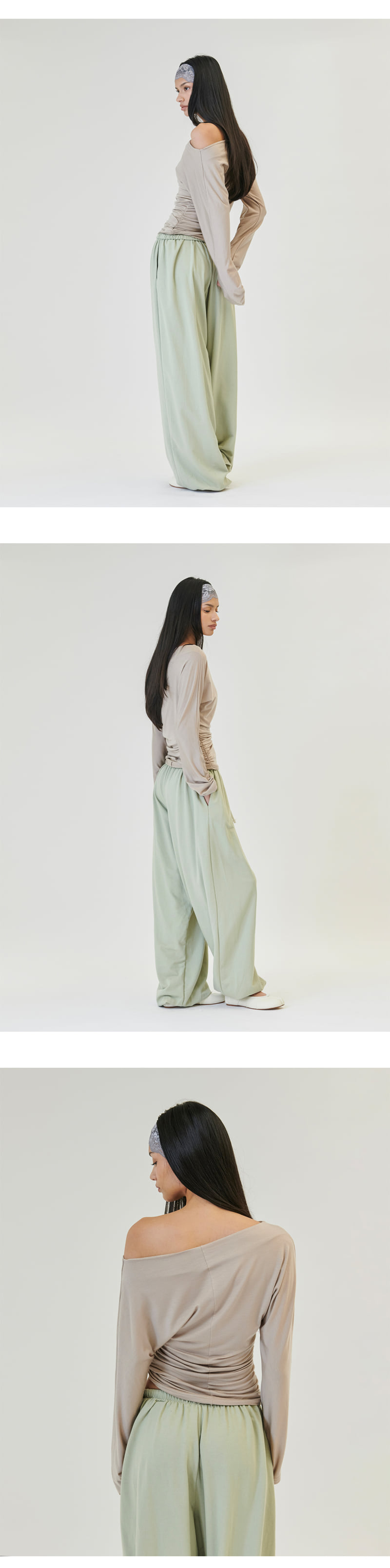 Project Wave - Korean Women Fashion - #womensfashion - Ten Shirring Off-Sleeved Tee - 3