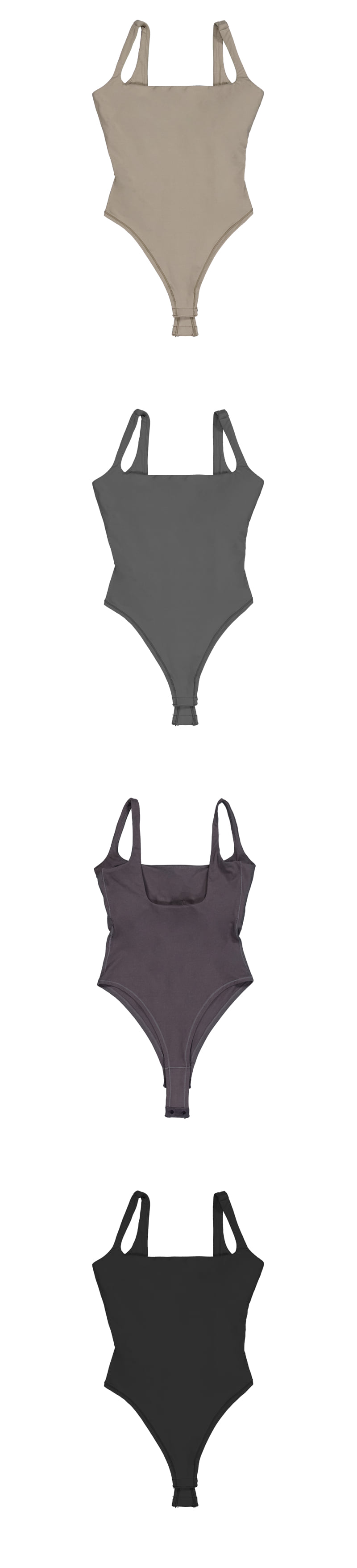 Project Wave - Korean Women Fashion - #momslook - Move Square BodySuit - 4