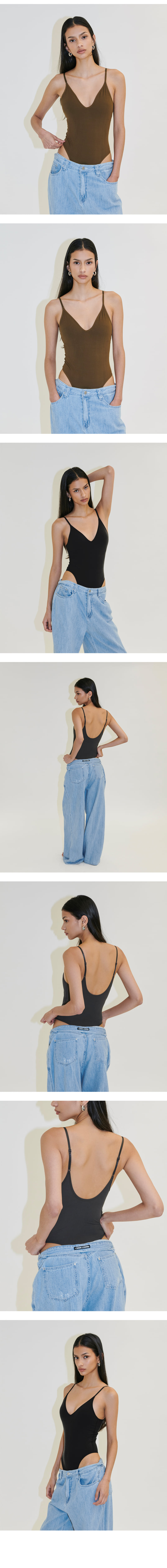 Project Wave - Korean Women Fashion - #womensfashion - Move V Strap Bodysuit - 2
