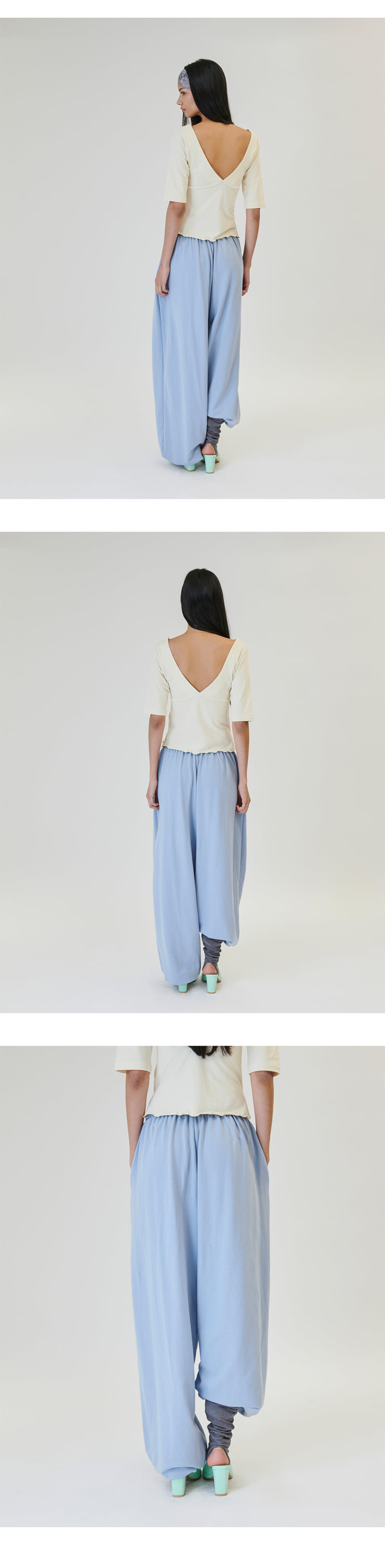 Project Wave - Korean Women Fashion - #womensfashion - Shirring Color Banding Pants - 8