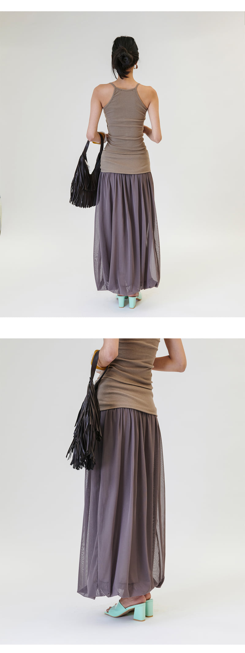 Project Wave - Korean Women Fashion - #womensfashion - Cent Balloon Long Skirt - 8