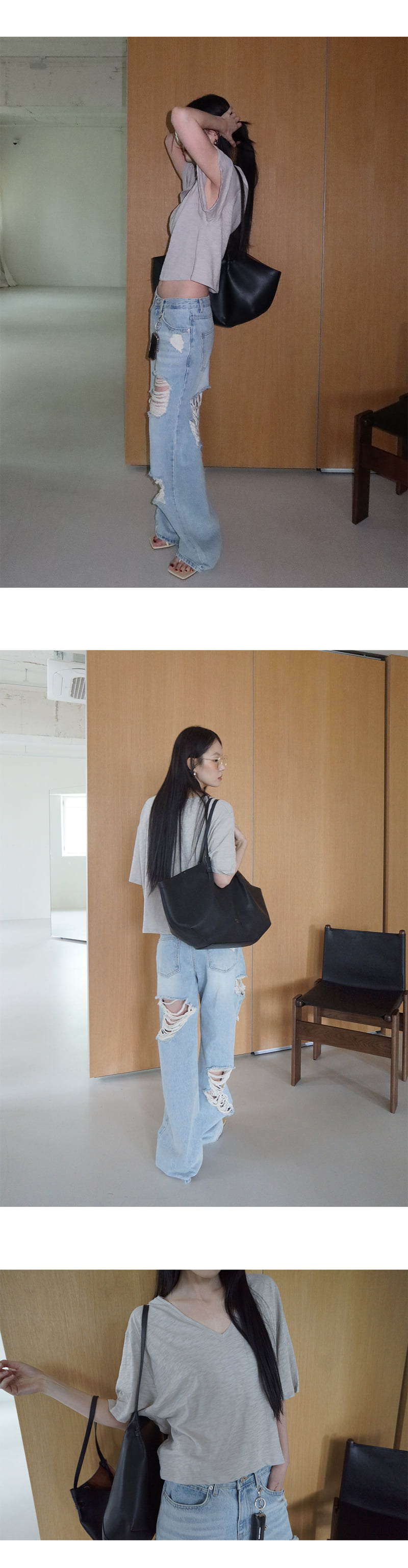 Project Wave - Korean Women Fashion - #womensfashion - Linen Crop Tee - 3