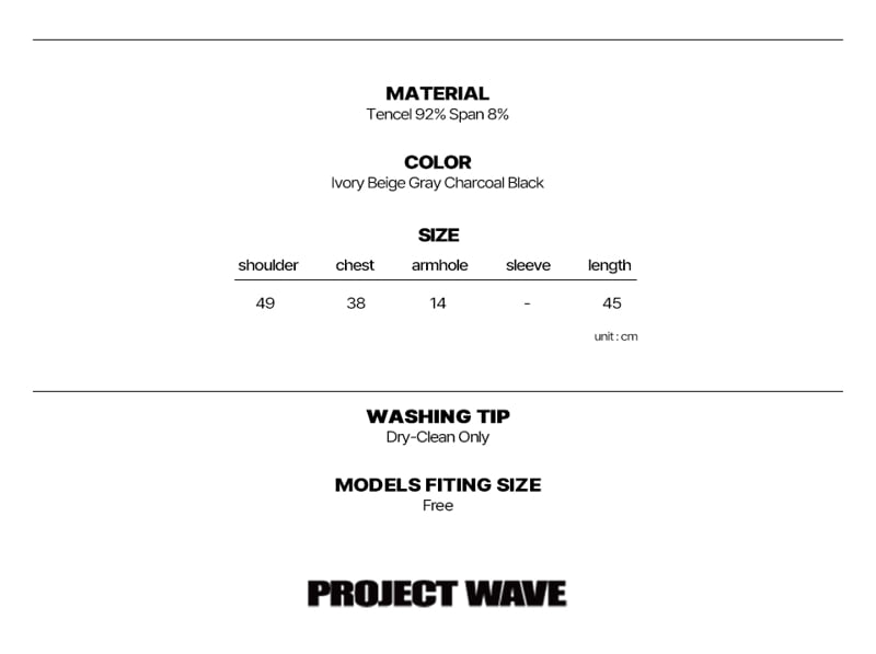 Project Wave - Korean Women Fashion - #womensfashion - Tencel Crop Tee - 5