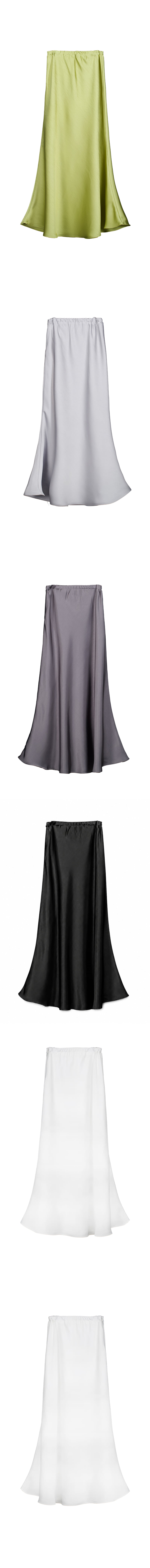 Project Wave - Korean Women Fashion - #womensfashion - Double Satin Skirt - 5