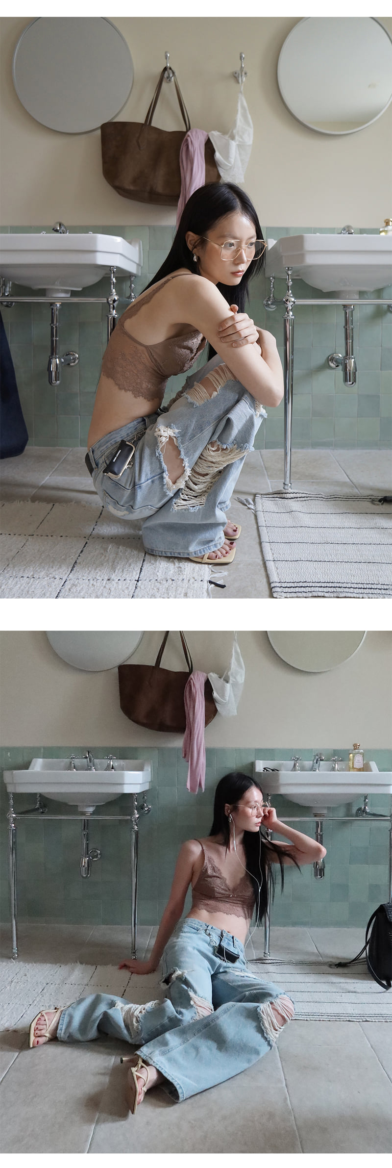 Project Wave - Korean Women Fashion - #womensfashion - Vintage Wide Pants - 8