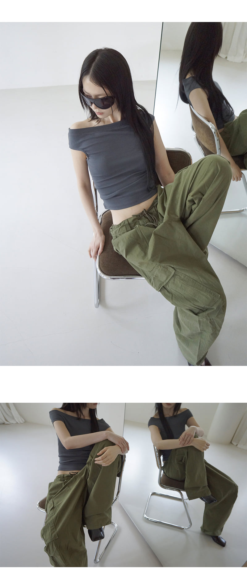 Project Wave - Korean Women Fashion - #momslook - Hit Cargo Pants - 4