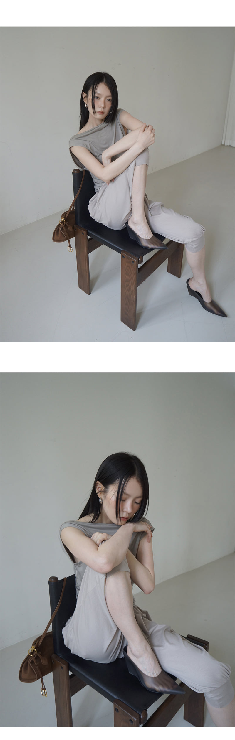 Project Wave - Korean Women Fashion - #momslook - Leaseback Drop Tee - 4