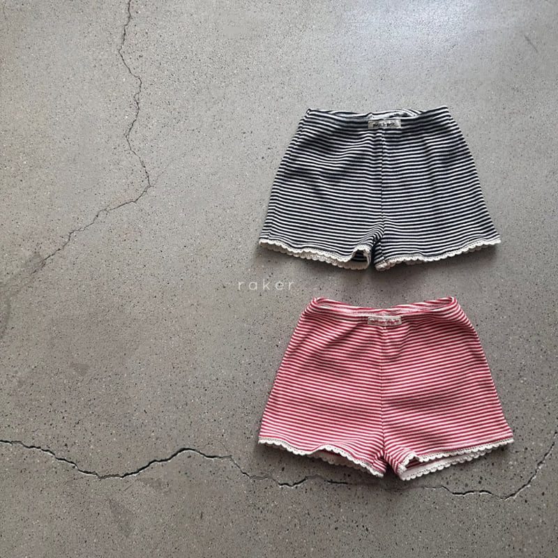 Raker - Korean Children Fashion - #discoveringself - Coco Stripe Shorts
