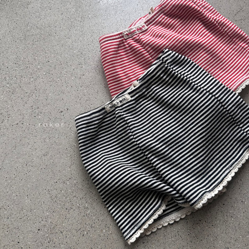 Raker - Korean Children Fashion - #kidsshorts - Coco Stripe Shorts - 3