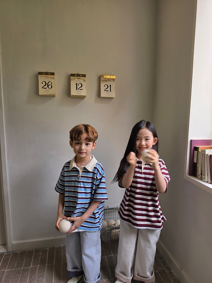 Raleelounge - Korean Children Fashion - #Kfashion4kids - Time Collar Tee - 2