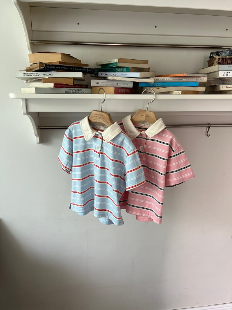 Raleelounge - Korean Children Fashion - #Kfashion4kids - Apple Collar Tee