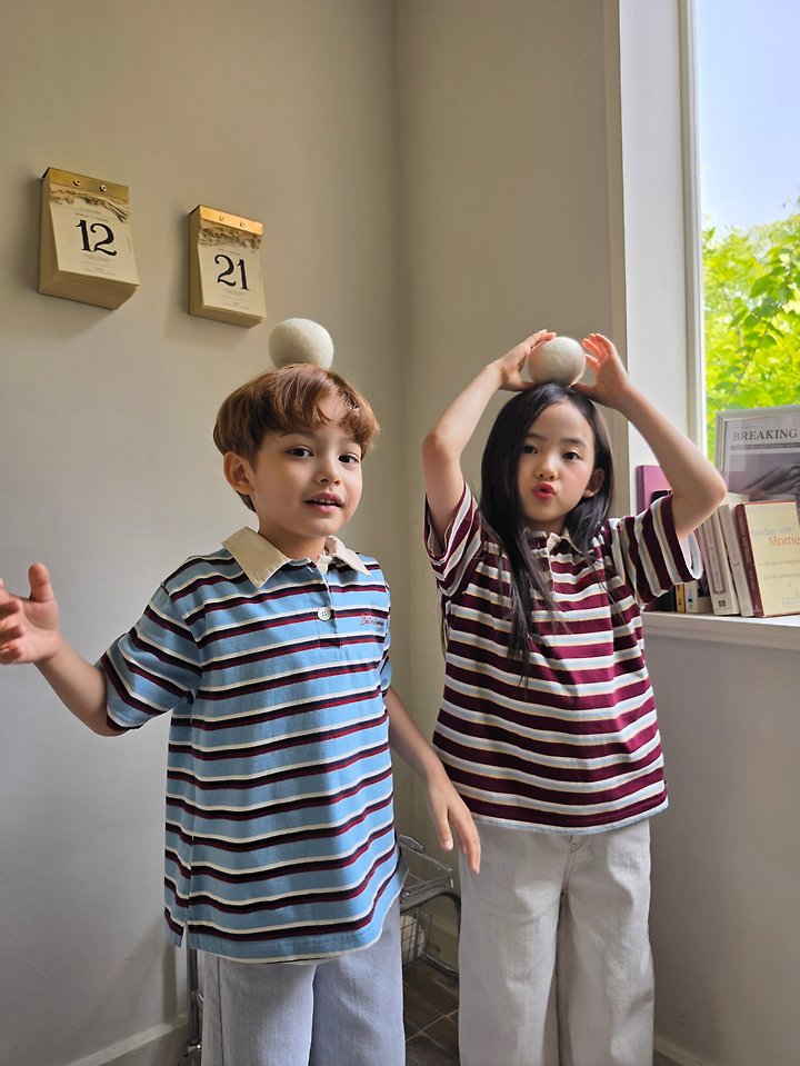 Raleelounge - Korean Children Fashion - #childofig - Time Collar Tee - 10