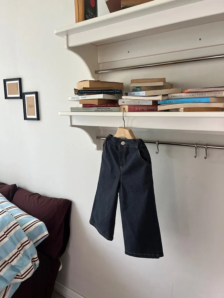 Raleelounge - Korean Children Fashion - #childrensboutique - Blue Span Pants - 10