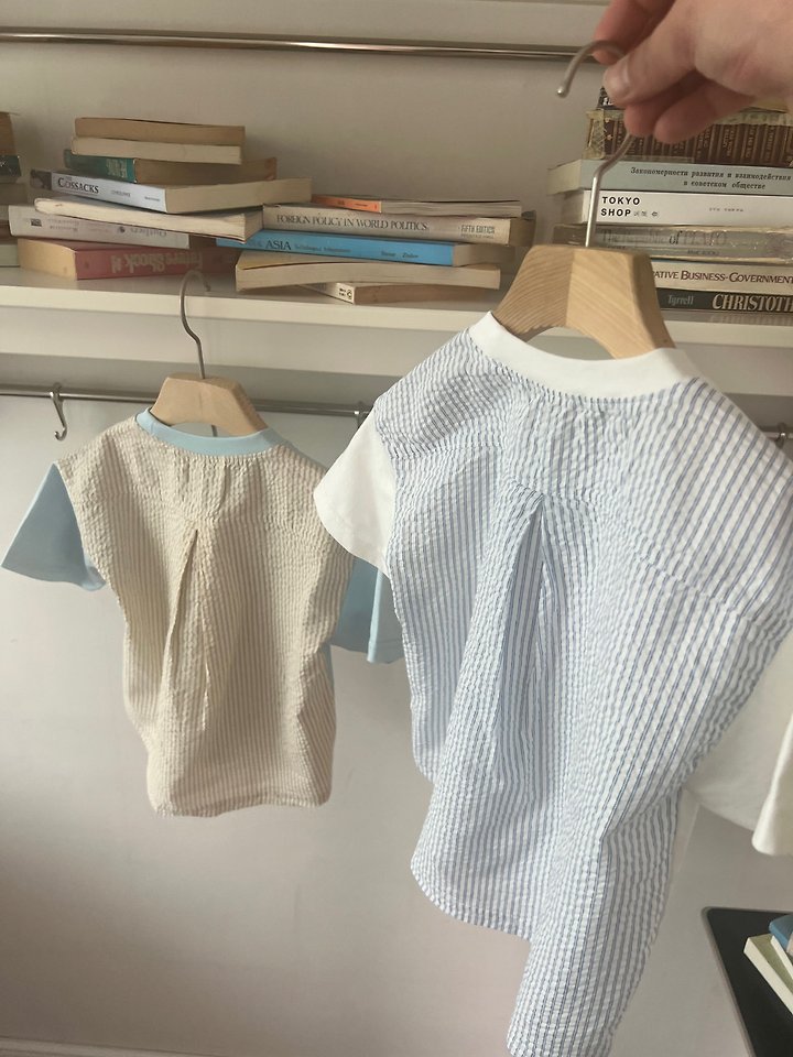 Raleelounge - Korean Children Fashion - #kidzfashiontrend - Stripe Shirt Tee - 11