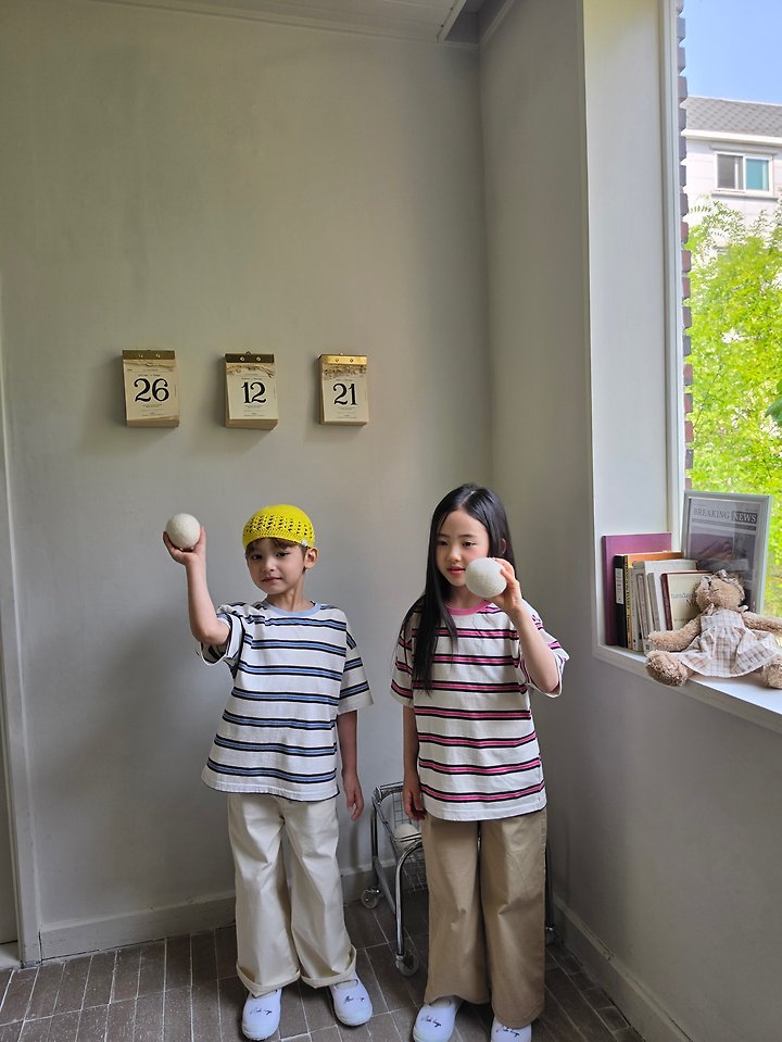 Raleelounge - Korean Children Fashion - #kidzfashiontrend - Rib Pigment Stripe Tee - 7