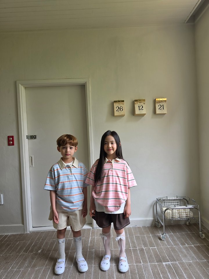 Raleelounge - Korean Children Fashion - #littlefashionista - Apple Collar Tee - 2