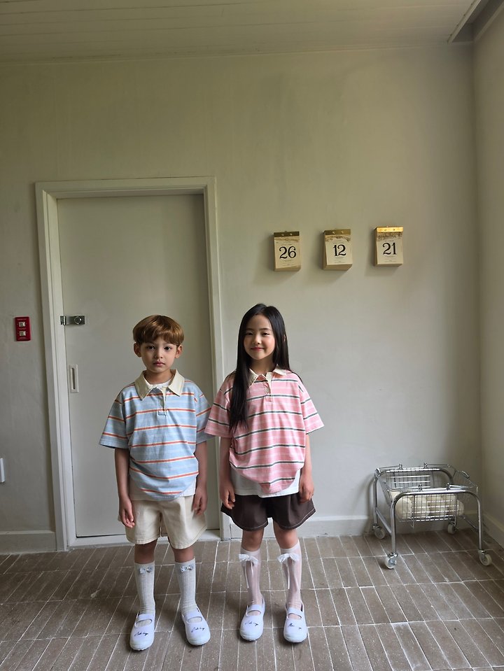 Raleelounge - Korean Children Fashion - #magicofchildhood - Apple Collar Tee - 3