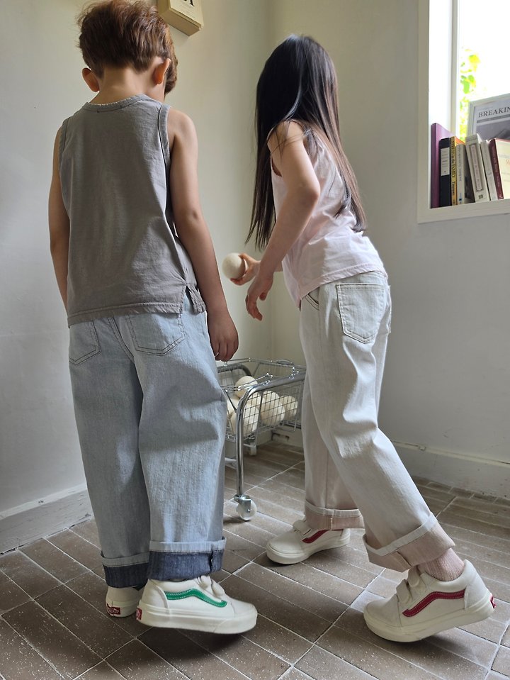 Raleelounge - Korean Children Fashion - #minifashionista - Two Color Span Pants - 8