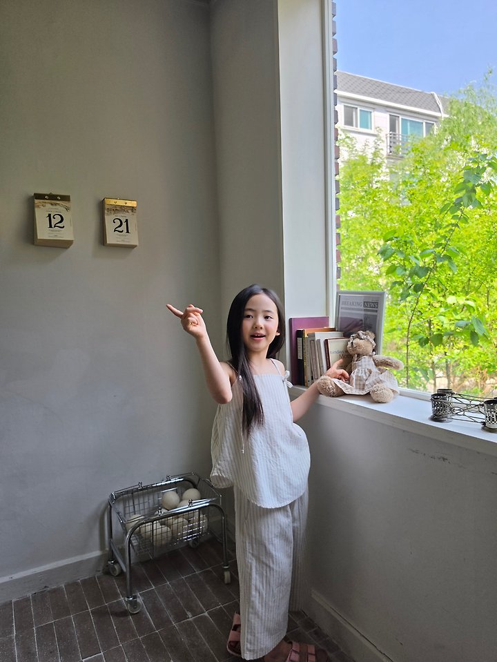 Raleelounge - Korean Children Fashion - #minifashionista - Stripe Wide Pants - 10