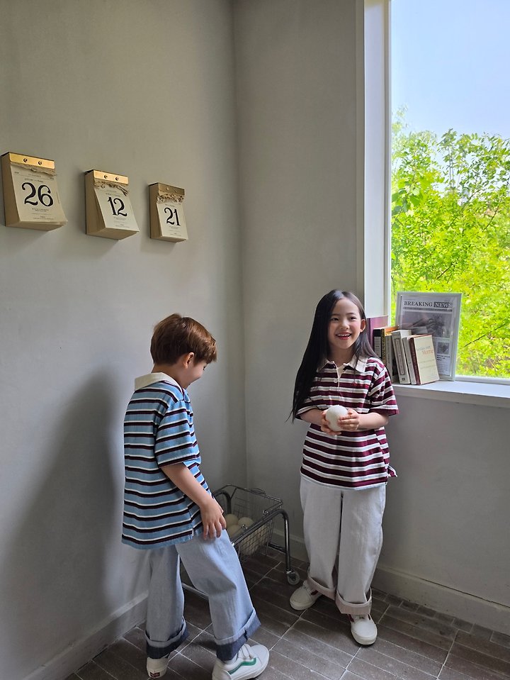 Raleelounge - Korean Children Fashion - #minifashionista - Time Collar Tee - 5