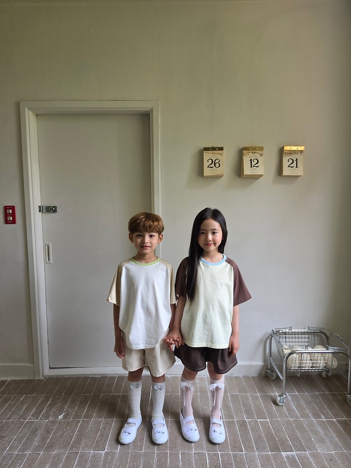 Raleelounge - Korean Children Fashion - #minifashionista - Color Raglan Tee - 2