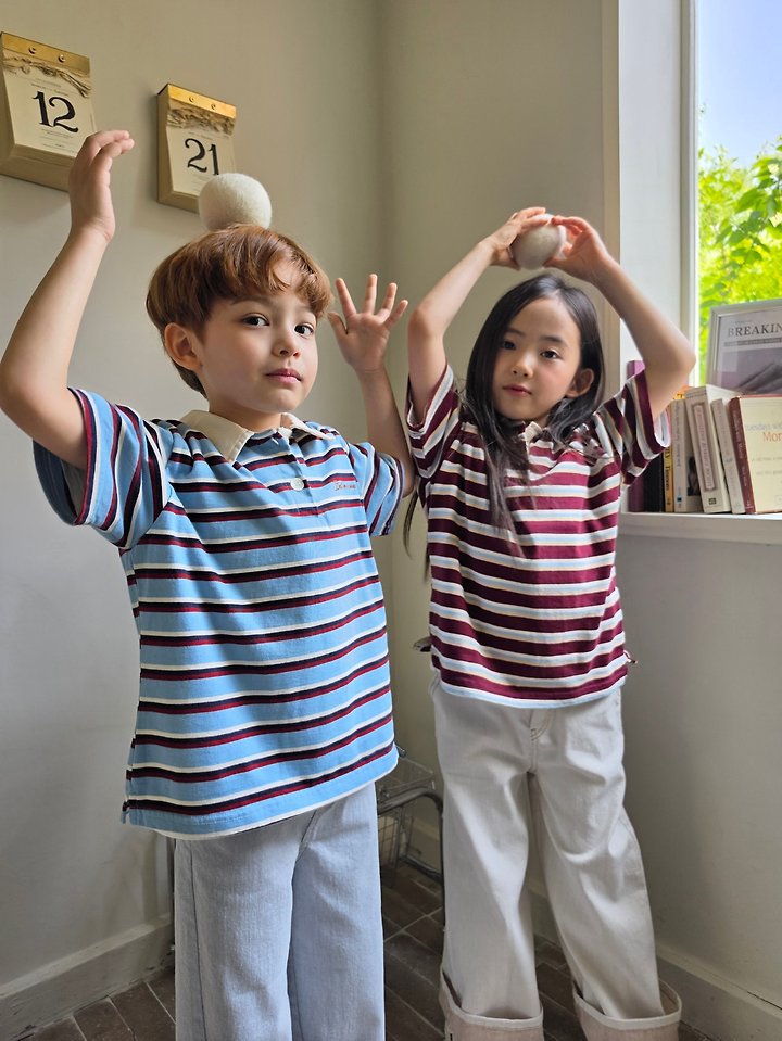 Raleelounge - Korean Children Fashion - #stylishchildhood - Time Collar Tee - 9