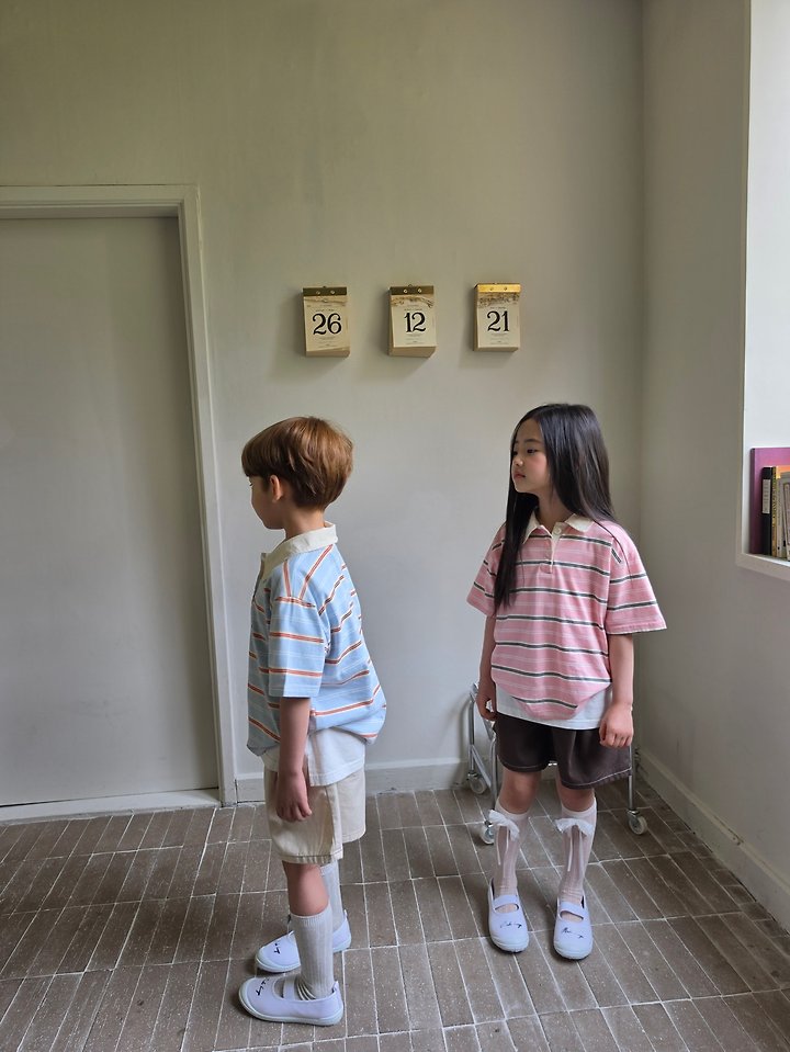 Raleelounge - Korean Children Fashion - #toddlerclothing - Apple Collar Tee - 7