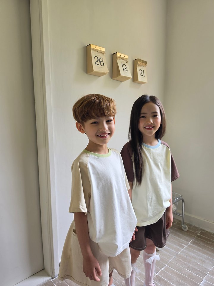 Raleelounge - Korean Children Fashion - #toddlerclothing - Color Raglan Tee - 5