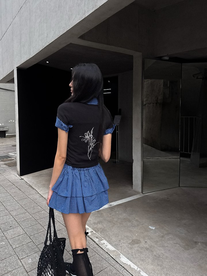 Rare Closet - Korean Women Fashion - #momslook - Flower Embroidery Tee - 11
