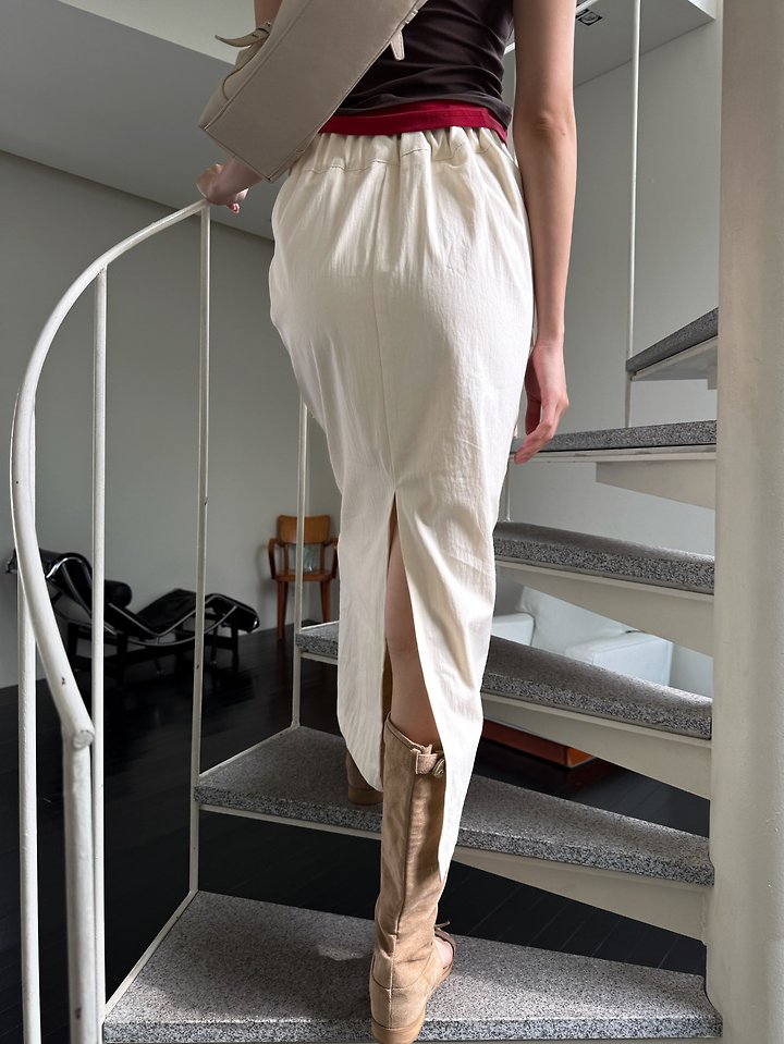 Rare Closet - Korean Women Fashion - #womensfashion - Cargo Slit Long Skirt - 4