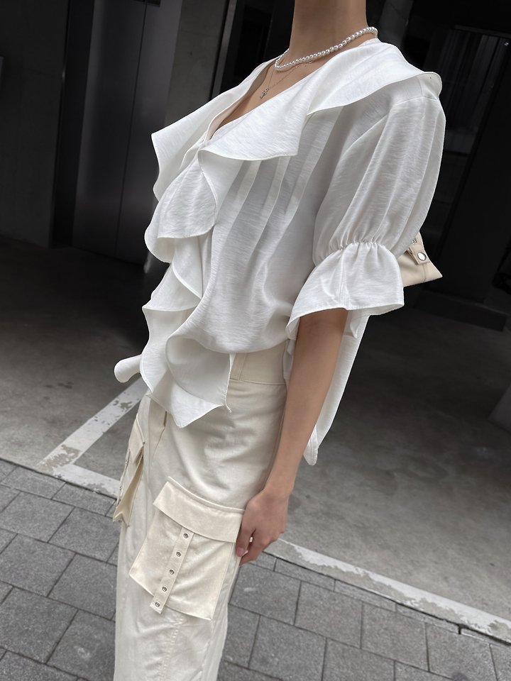 Rare Closet - Korean Women Fashion - #momslook - Atte Rive Blouse - 5