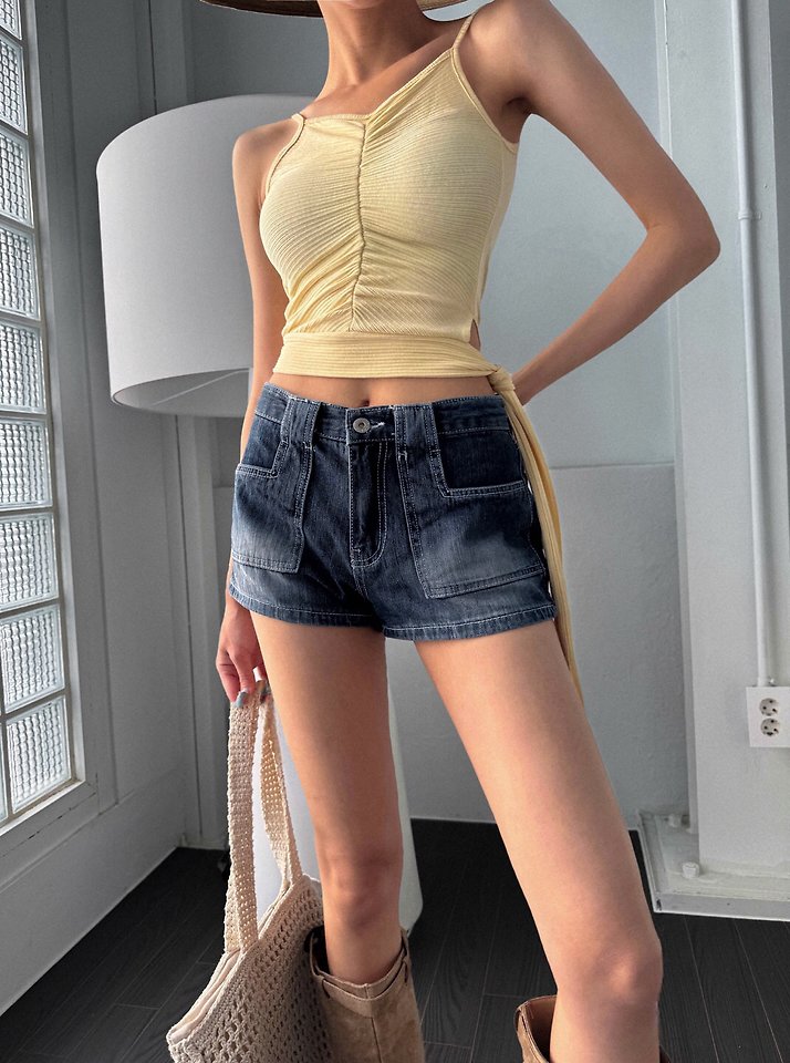 Rare Closet - Korean Women Fashion - #momslook - Rare Short Denim Pants
