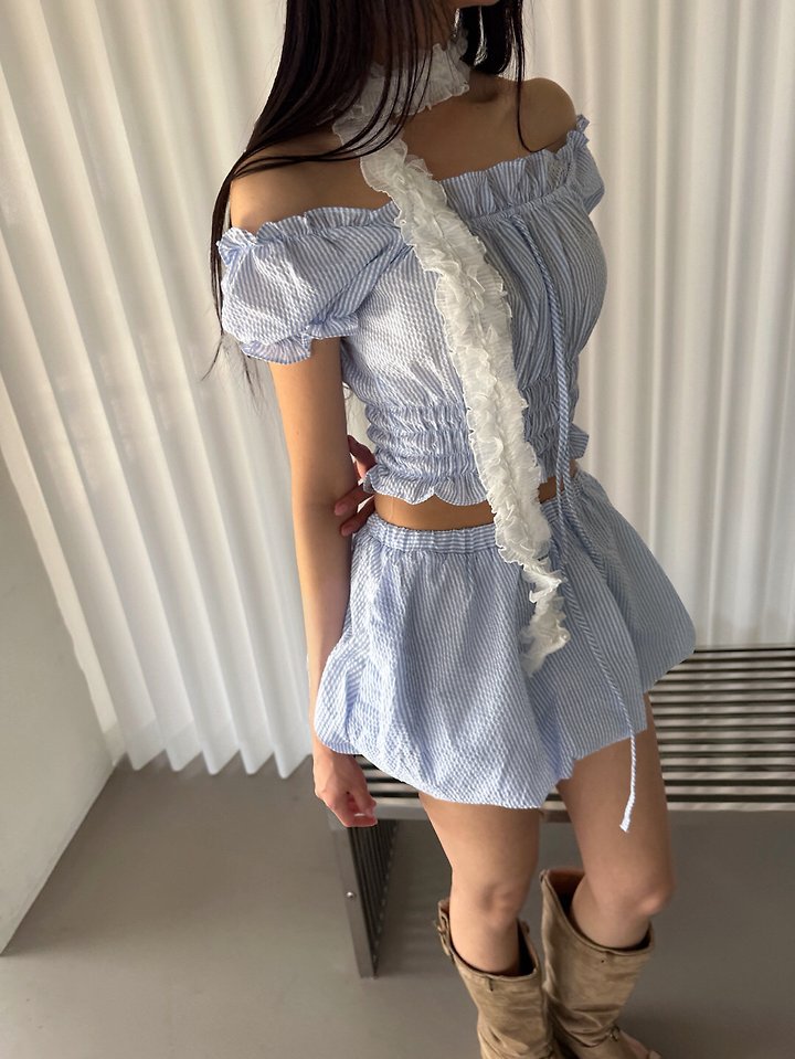 Rare Closet - Korean Women Fashion - #romanticstyle - Sherbet Summer Blouse - 3