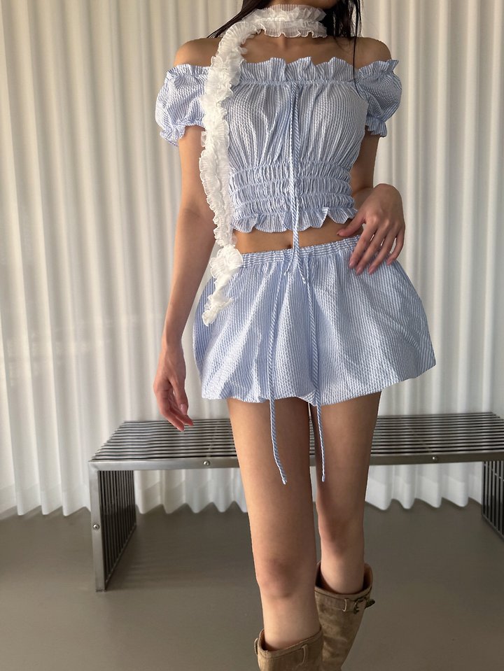 Rare Closet - Korean Women Fashion - #romanticstyle - Sherbet Summer Skirt - 2