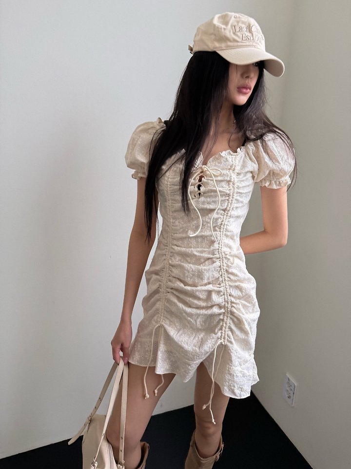 Rare Closet - Korean Women Fashion - #shopsmall - Pure Punching Lace One-piece - 6