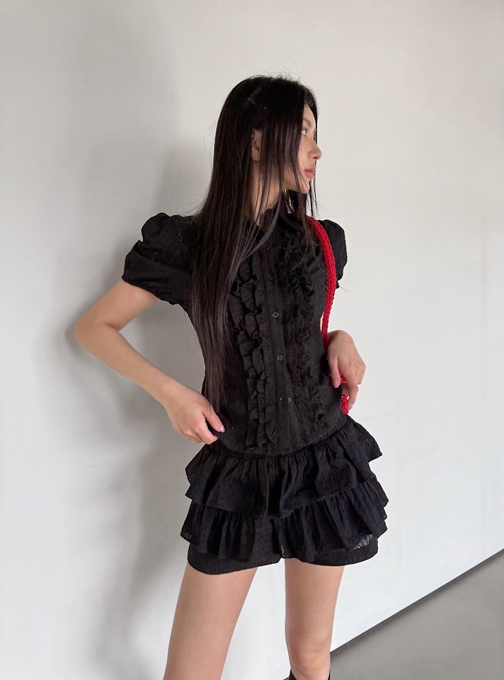 Rare Closet - Korean Women Fashion - #thatsdarling - Melo Punching Lace Blouse