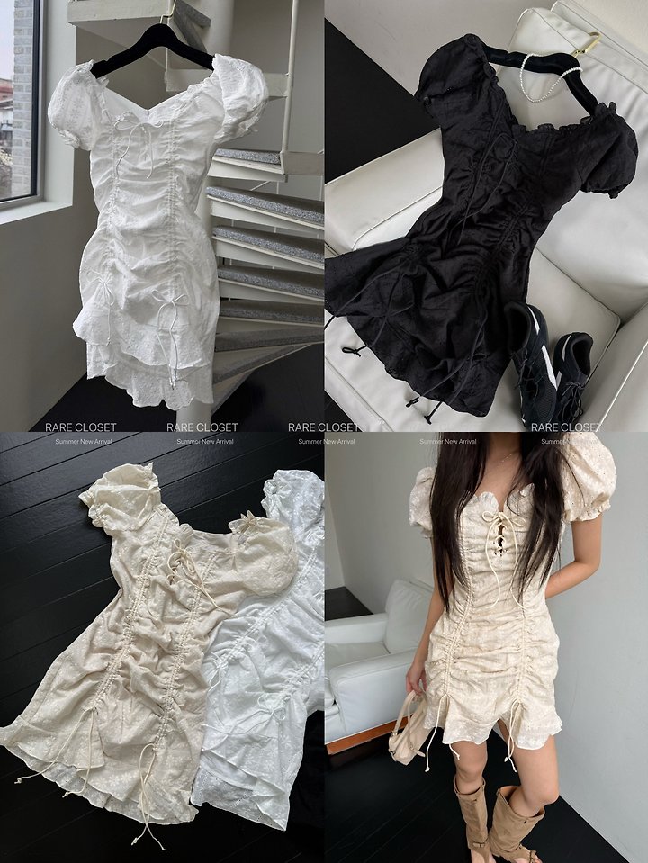Rare Closet - Korean Women Fashion - #thatsdarling - Pure Punching Lace One-piece - 7