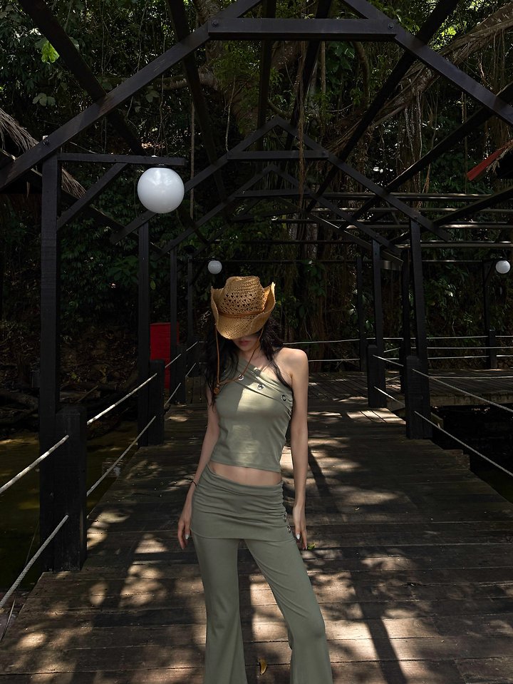 Rare Closet - Korean Women Fashion - #thelittlethings - Eyelet Unbalanced Top - 10