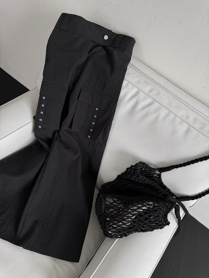 Rare Closet - Korean Women Fashion - #womensfashion - Cargo Slit Long Skirt - 9