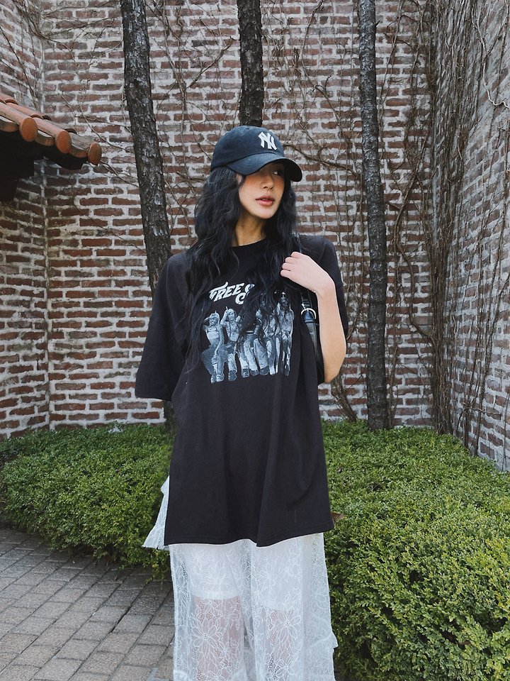 Rare Closet - Korean Women Fashion - #womensfashion - Spirit Slit Padded Tee - 6