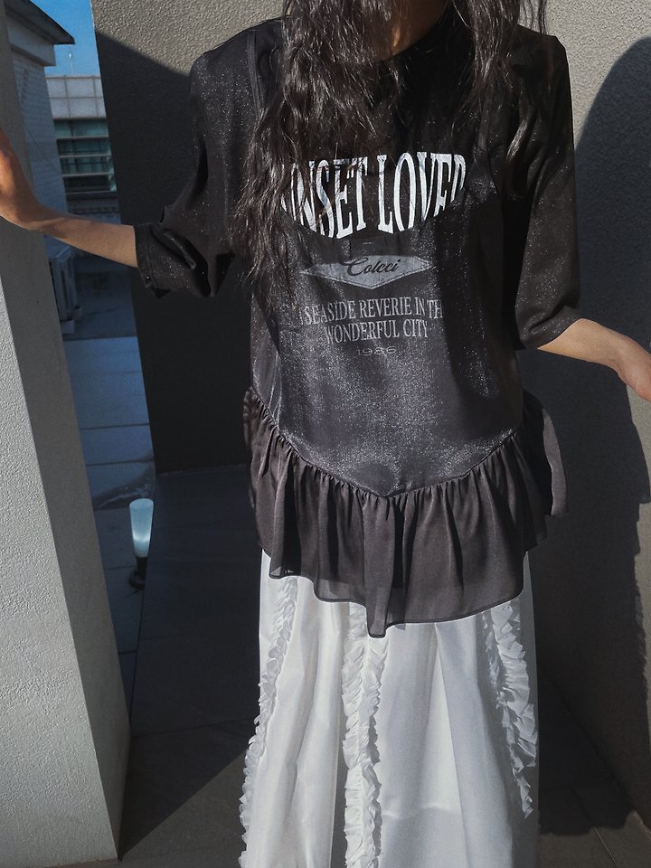Rare Closet - Korean Women Fashion - #womensfashion - Sunset Layered Tee - 2