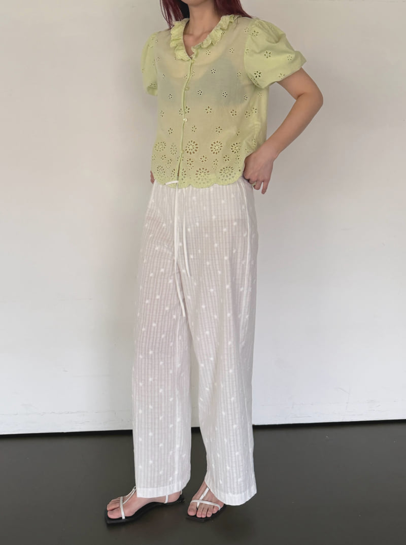 Roomk - Korean Women Fashion - #momslook - Lace Pants - 9