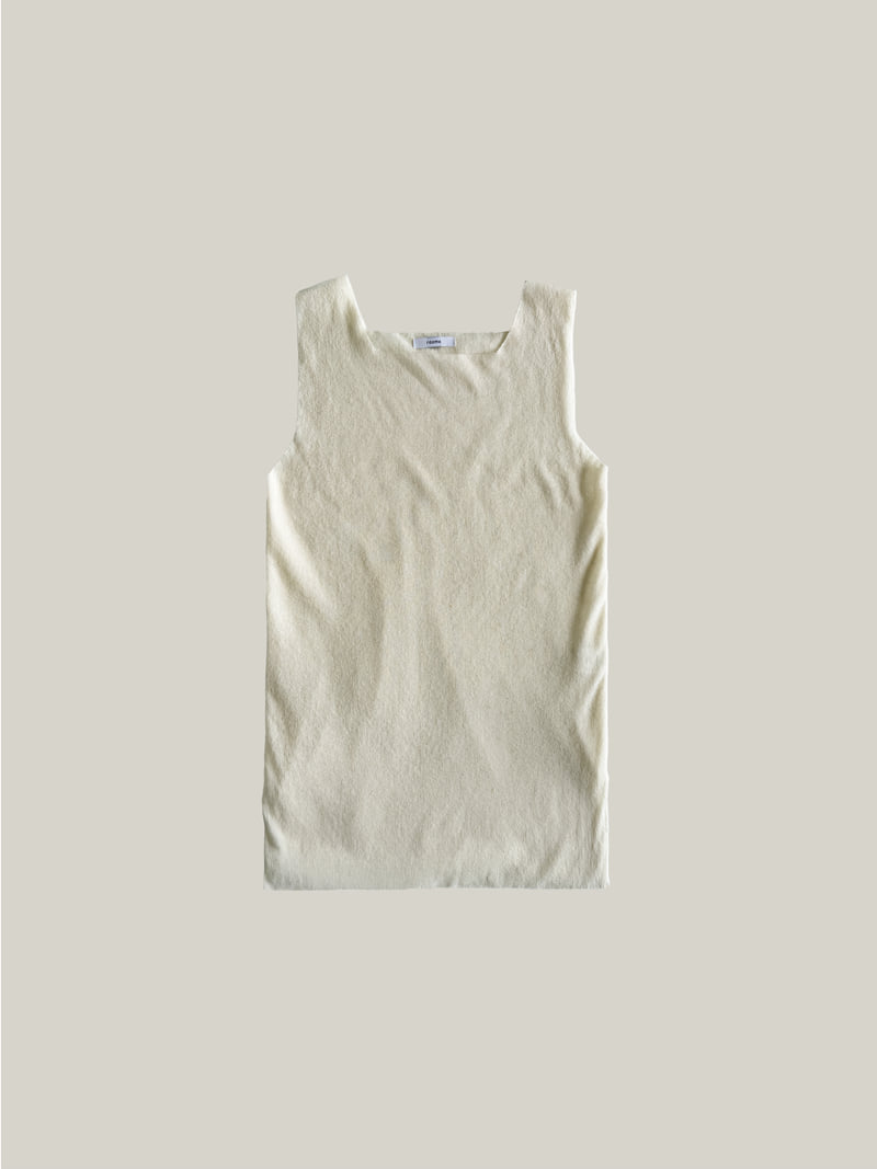 Roomk - Korean Women Fashion - #momslook - Double Square Knit Sleeveless - 2