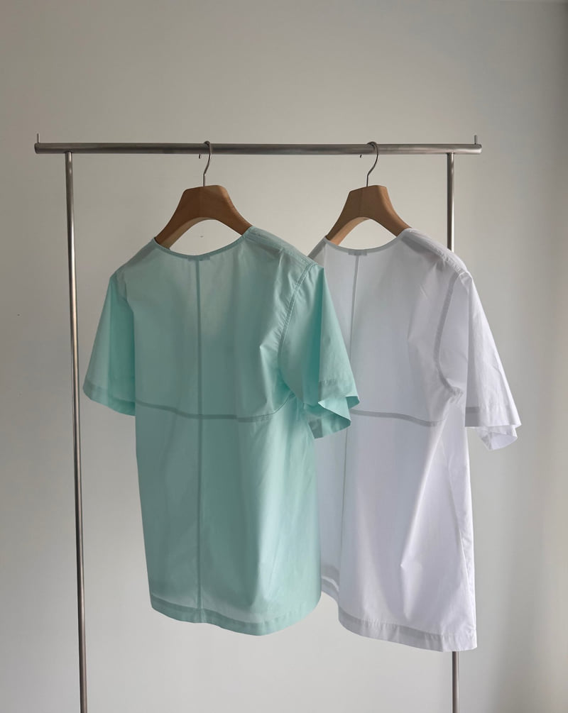 Roomk - Korean Women Fashion - #momslook - V Blouse - 6