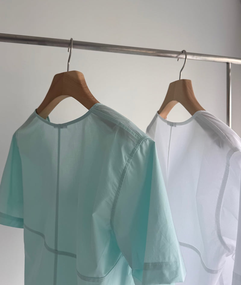 Roomk - Korean Women Fashion - #momslook - V Blouse - 8