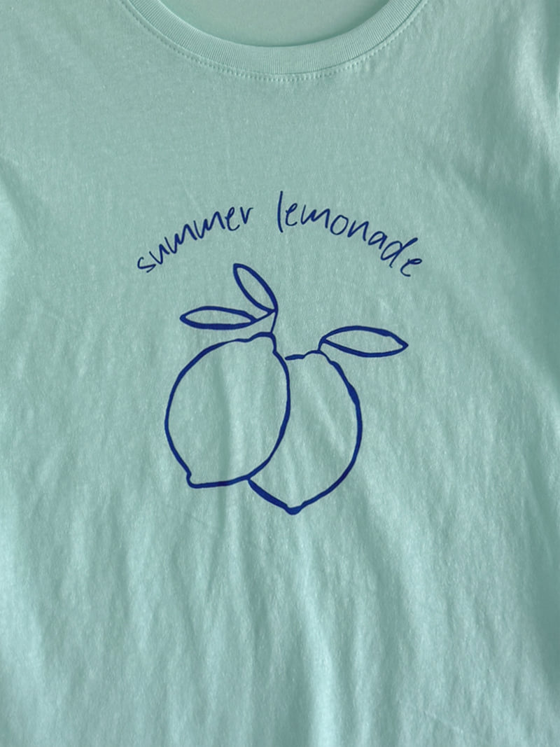 Roomk - Korean Women Fashion - #momslook - Lemon Tee - 2