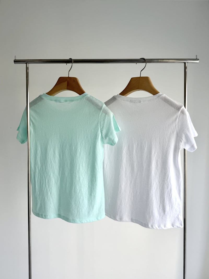 Roomk - Korean Women Fashion - #momslook - Lemon Tee - 6