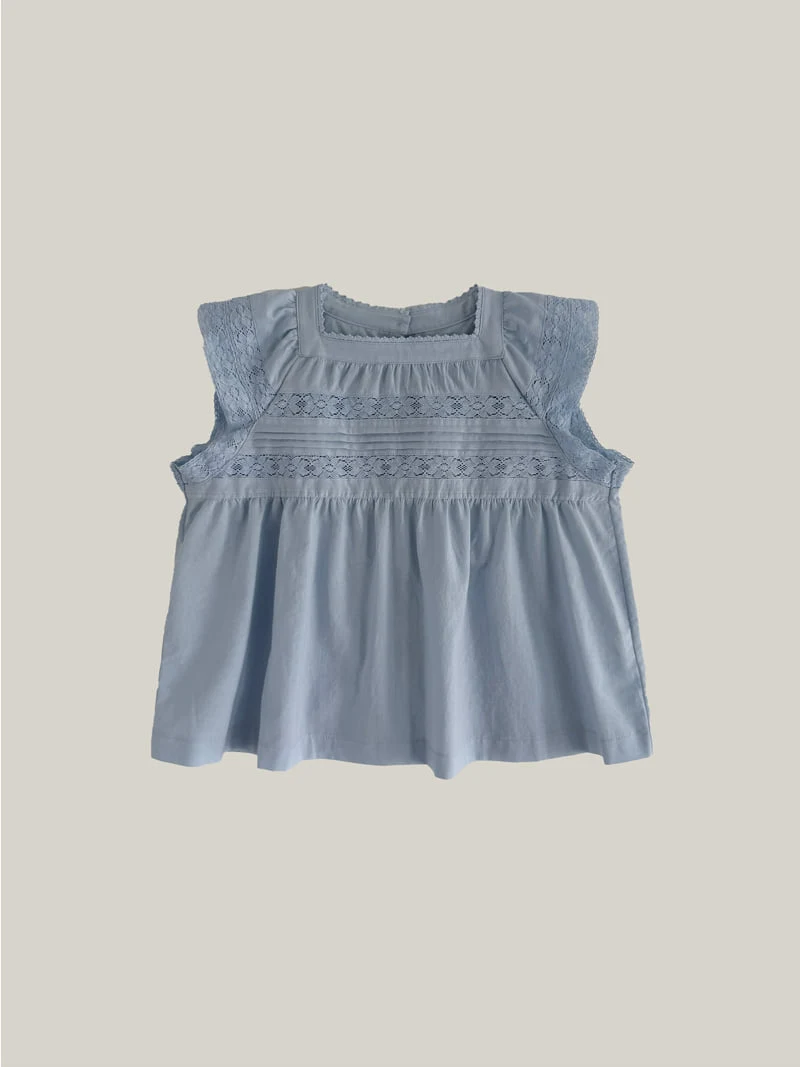 Roomk - Korean Women Fashion - #momslook - Square Lace Blouse - 3